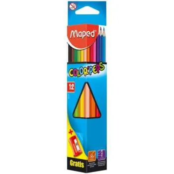 MAPED DRVENE BOJE 1/12+REZAČ M183213