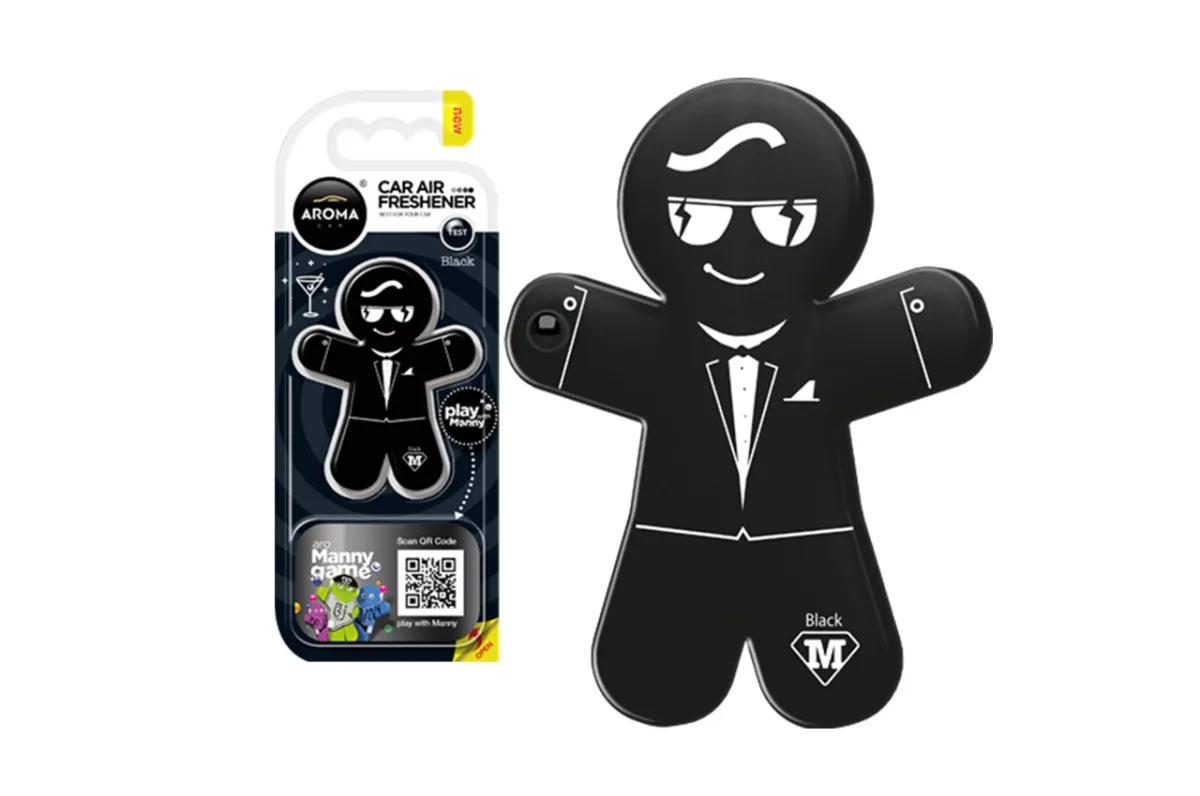 Auto osveživač Manny Black Aroma car