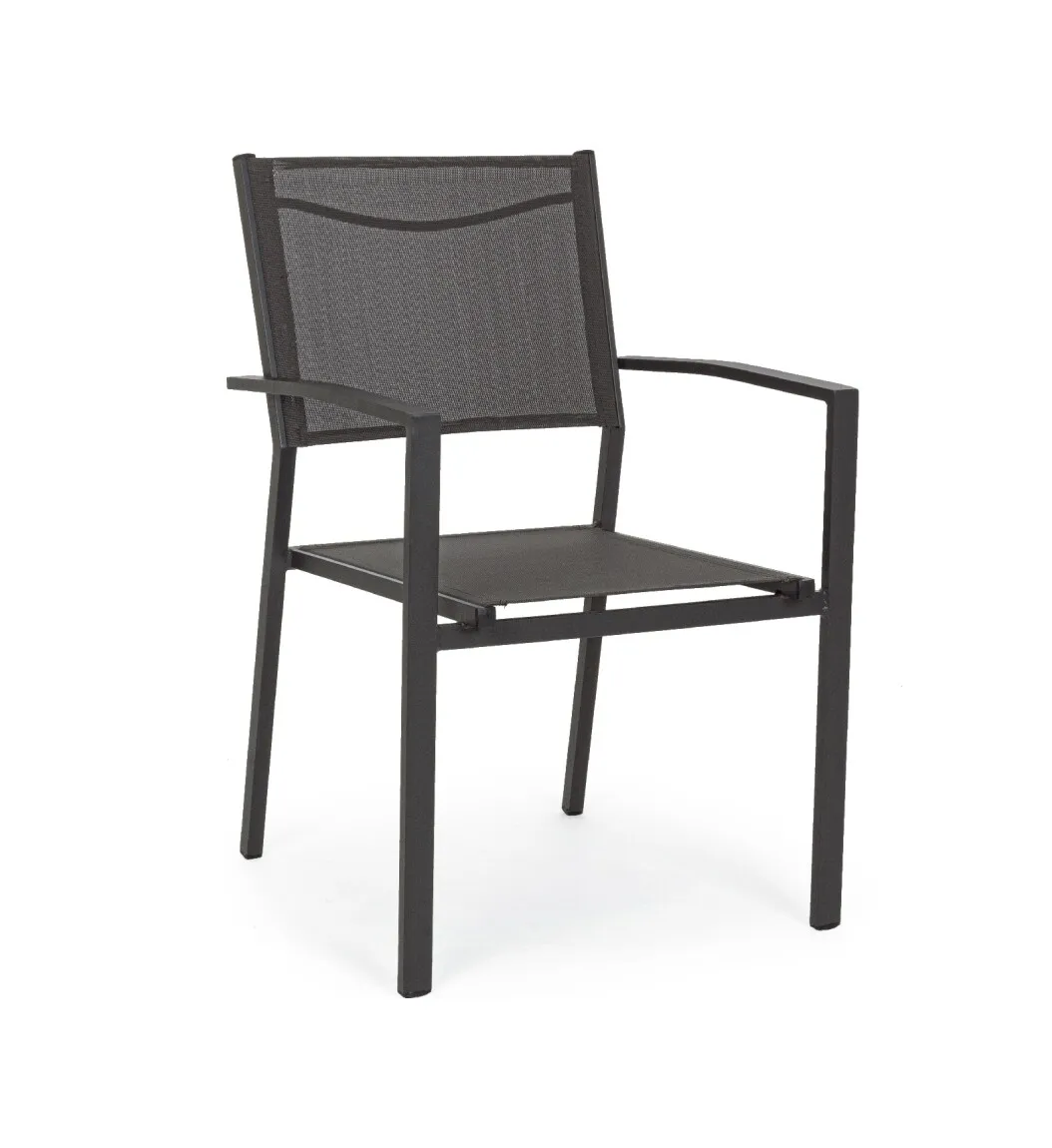 Baštenska stolica Hilde 60x57x88x65cm antracit Bizzotto