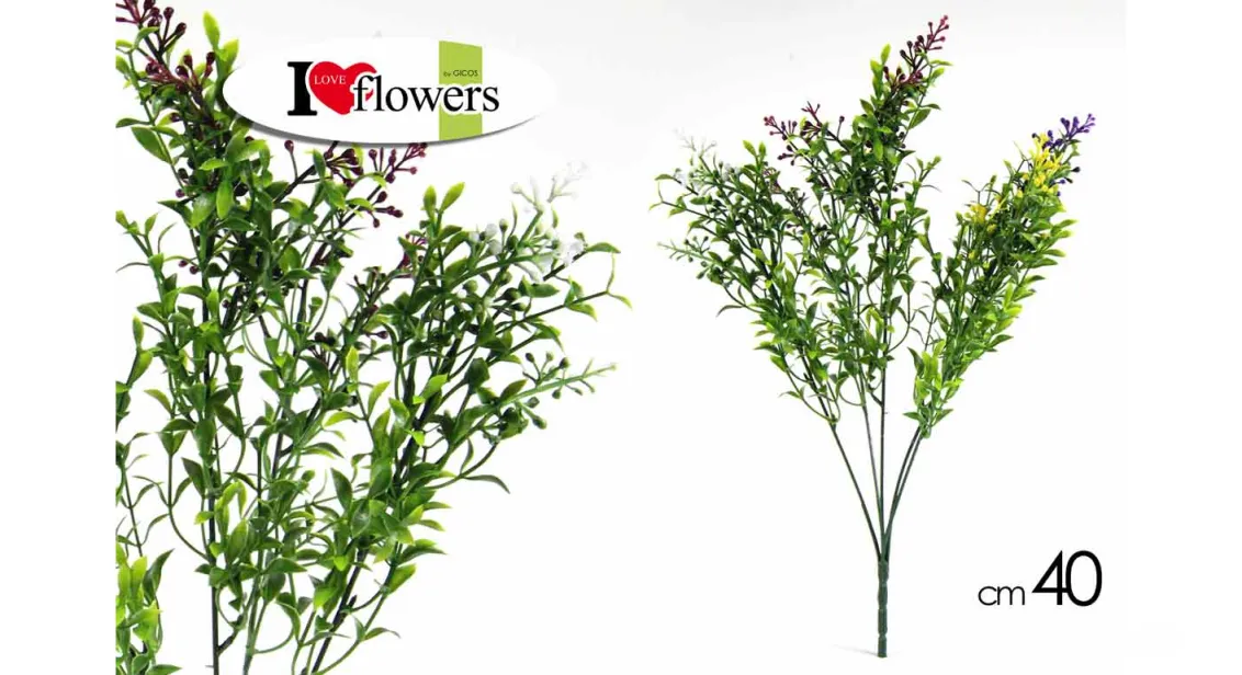 Dekor. cveće 40cm sort pvc Gicos