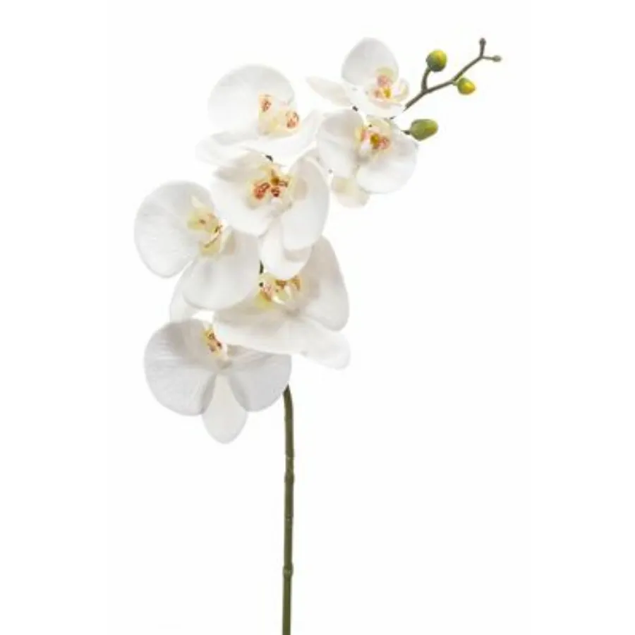 Dekor. cvet-orhideja 83cm bela Emerald