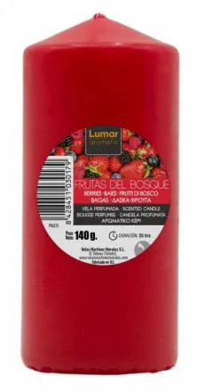 Mirisna sveća - bobičasto voće 140g crvena Velas Lumar