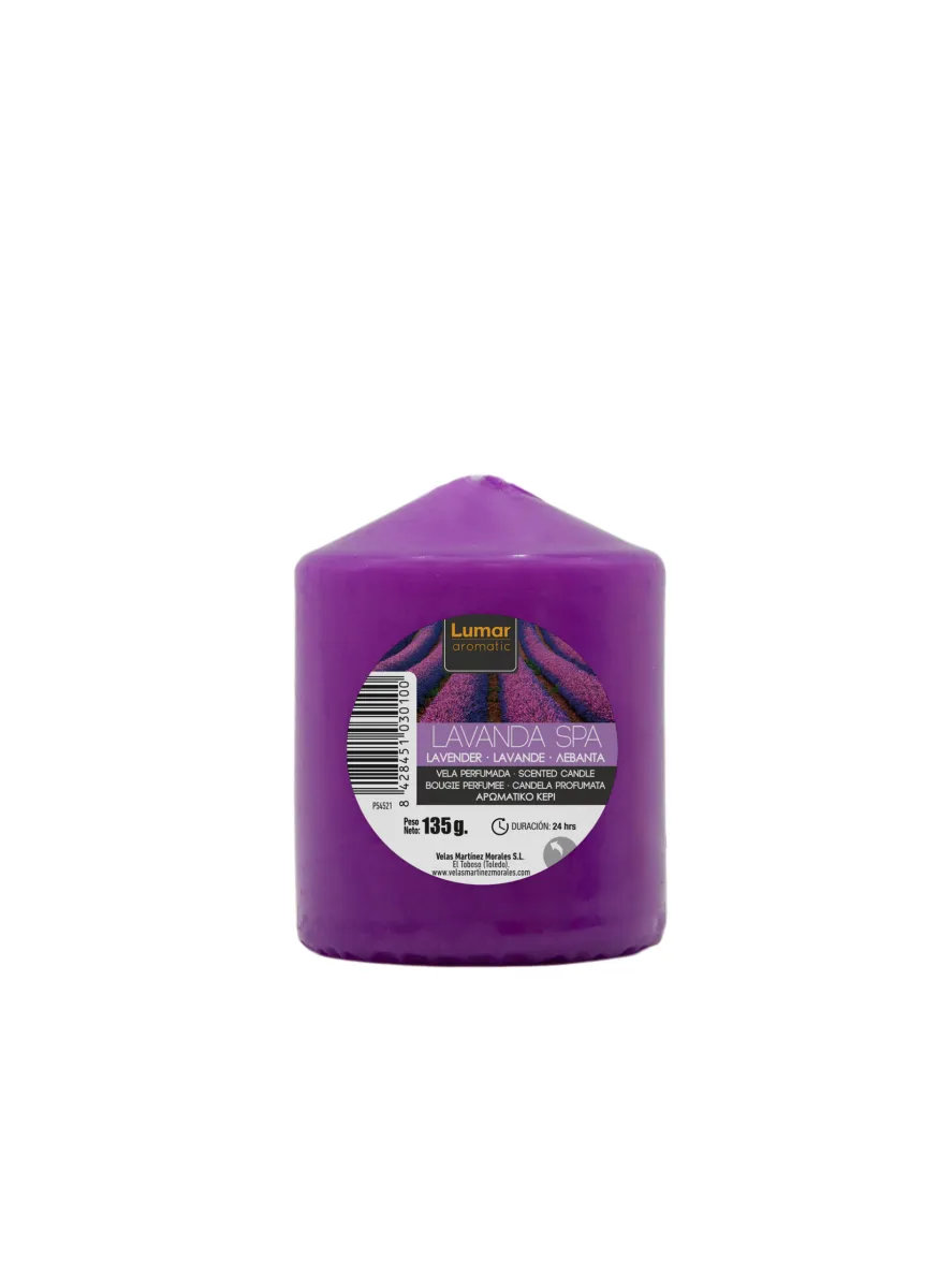 Mirisna sveća - lavanda 135g ljubičasta Velas Lumar