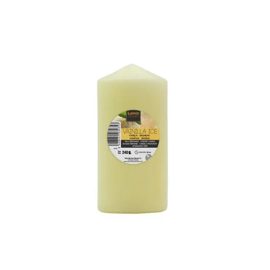 Mirisna sveća - vanila 240g mlečno bela Velas Lumar