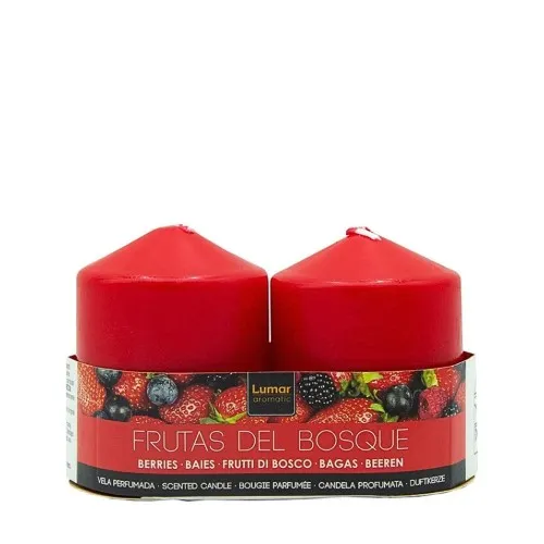 Mirisne sveće 2/1 Frutas del Bosque 135g crvene Lumar