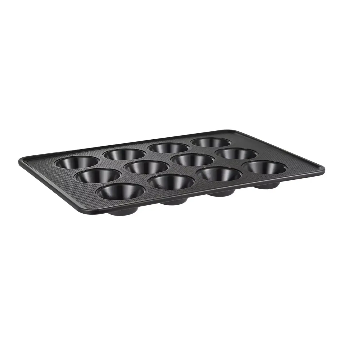 Pleh za 12 mafina 42.3x29.8x3.5cm crni Masterpro