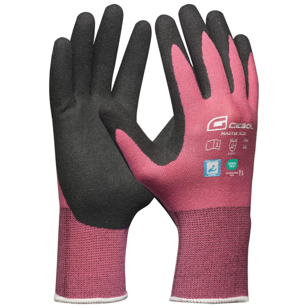 Radne rukavice Profi Master Flex Lady vel. 7 roze/crna Gebol