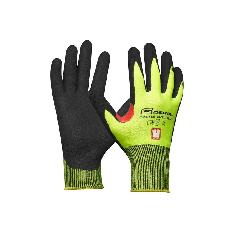 Rukavice radne Master Cut C Plus vel. 10 neon zelene/crne Gebol