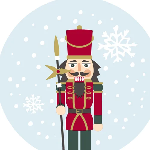 Salvete Snowy Nutcracker 12/1 Paper+Design