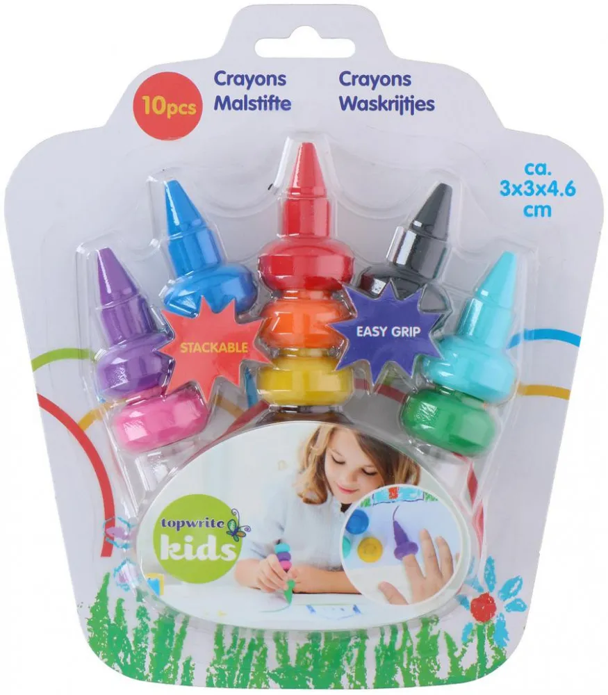 Set voštanih bojica 10/1 sort Topwrite kids