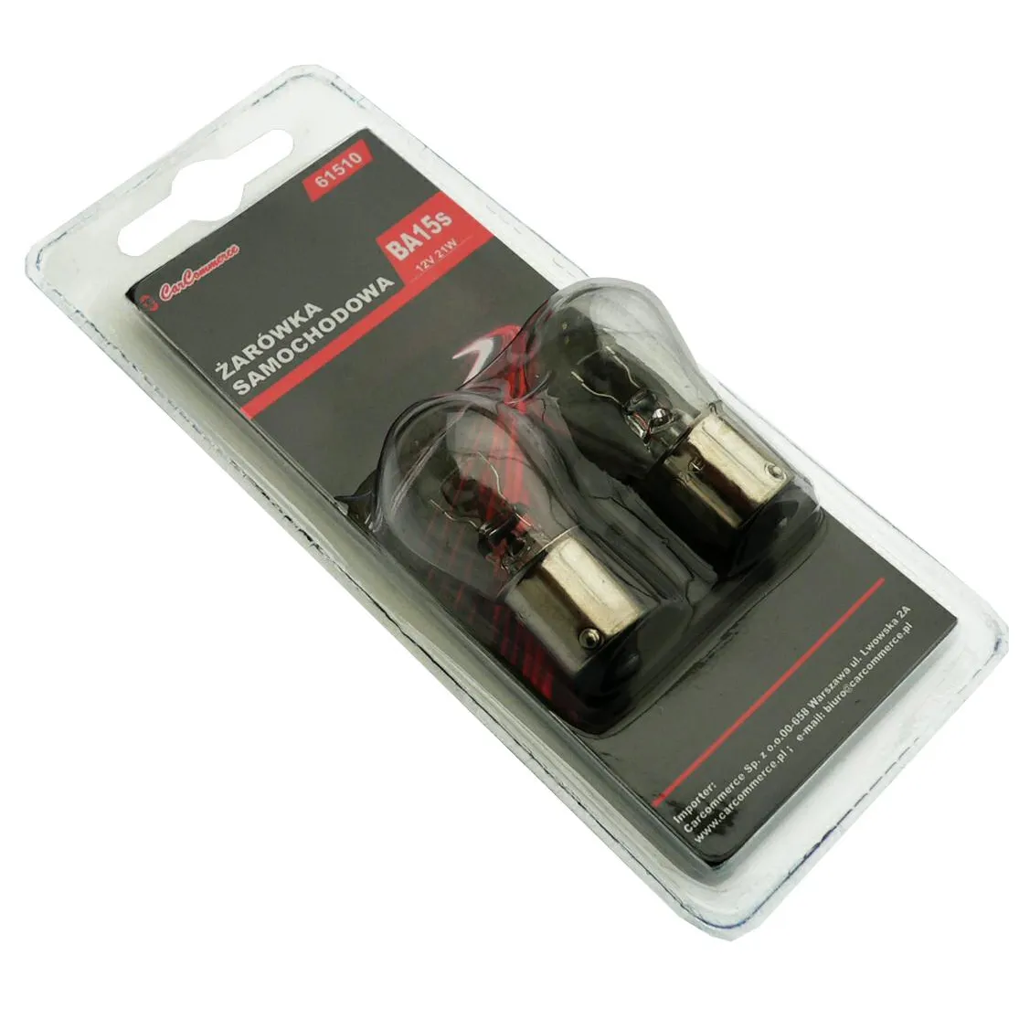 Sijalica za auto 12V 21W BA15S 2/1 Car Commerce
