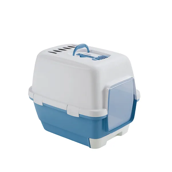 Toalet zatvoreni za mačke Cathy Clever&Smart nebo plavi/beli Stefanplast
