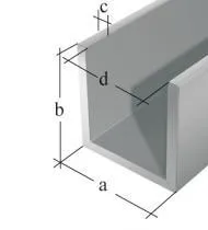 U lajsna alum. 10x8x1000mm G.Albert