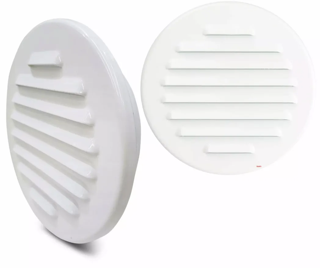Ventilac. rešetka M fi 125 bela Awenta