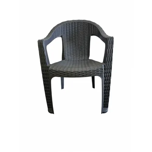 Mobilya stolica Behram antracit rattan