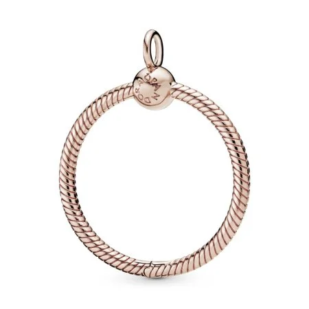 Privezak O od 14k roze pozlate