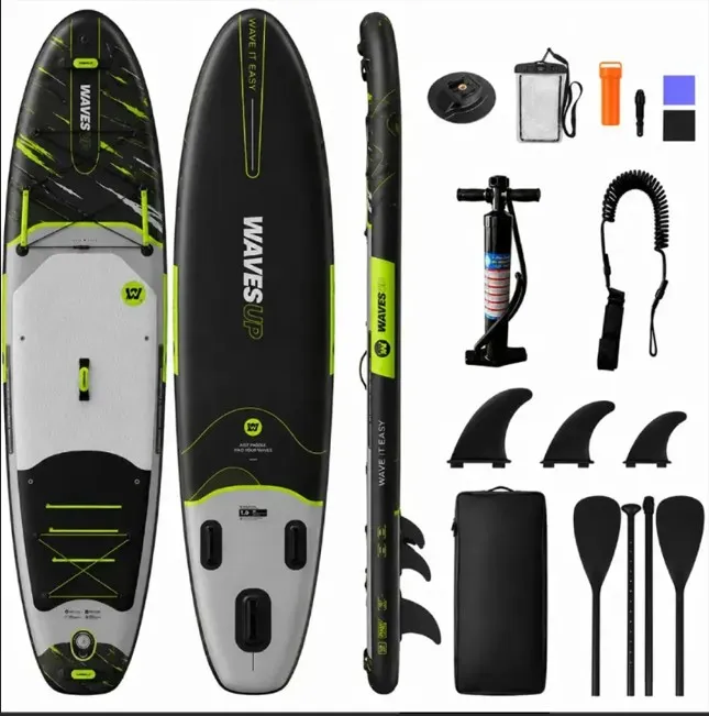 B-roba WavesUP SUP daska na naduvavanje XL crna 320x83x15cm