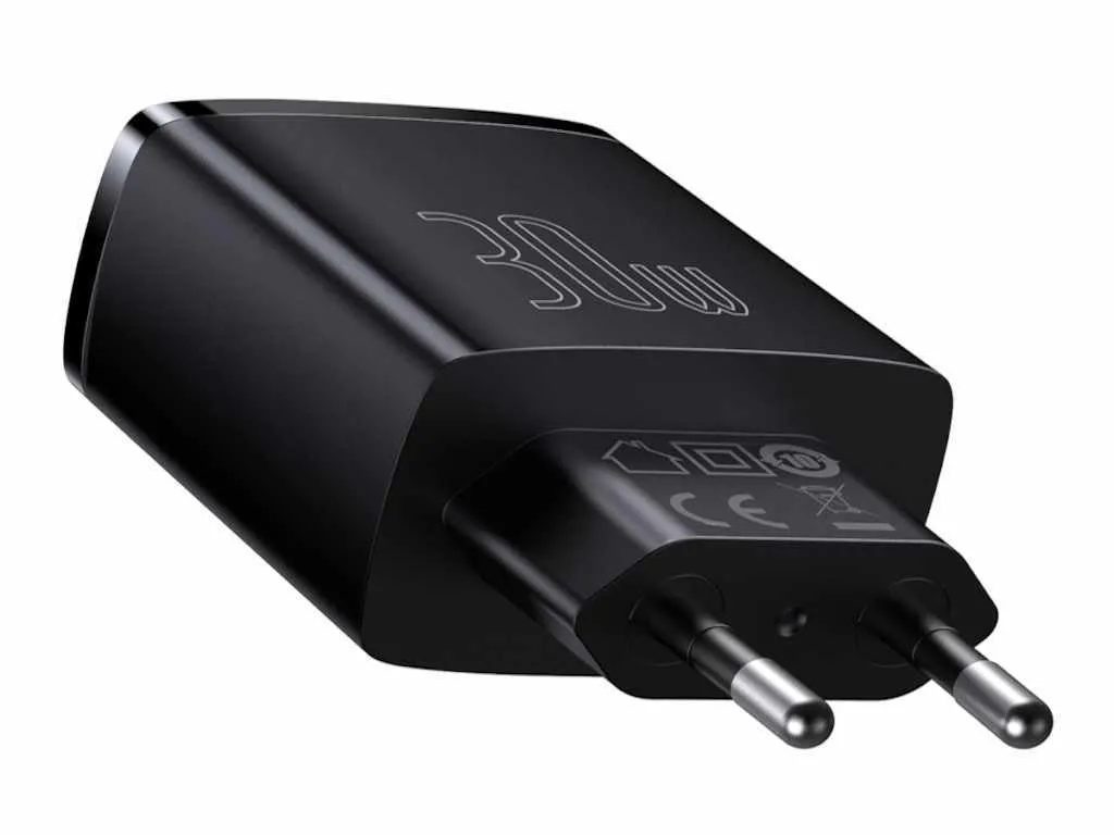 Brzi Punjac BASEUS Compact Quick Charger 2U+C/30W/crna