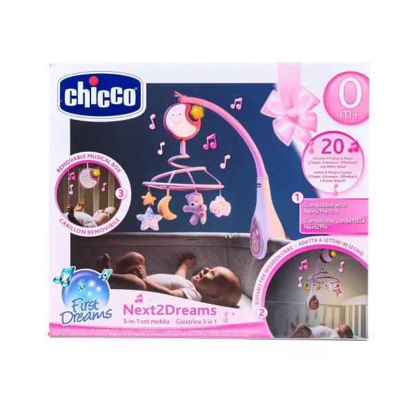 Chicco Next2Dreams vrteska roze