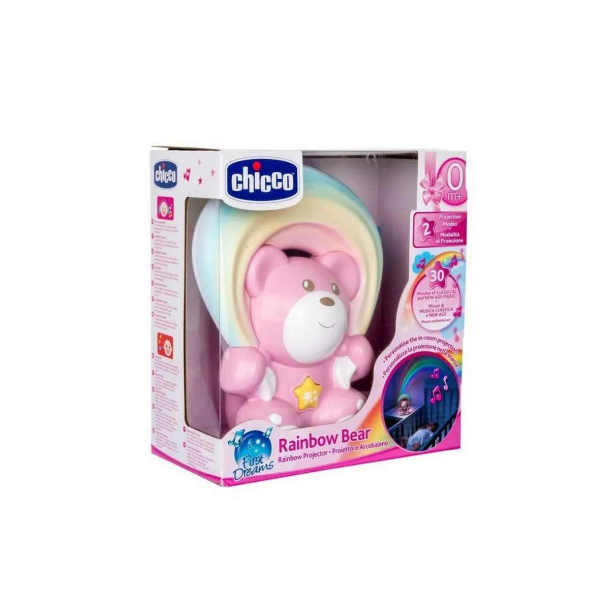 CHICCO PROJEKTOR MEDA U DUGINIM BOJAMA ROZE