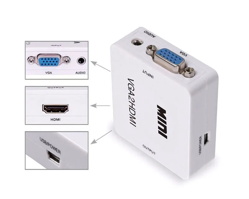 Konverter HDMI na VGA aktivni STAR