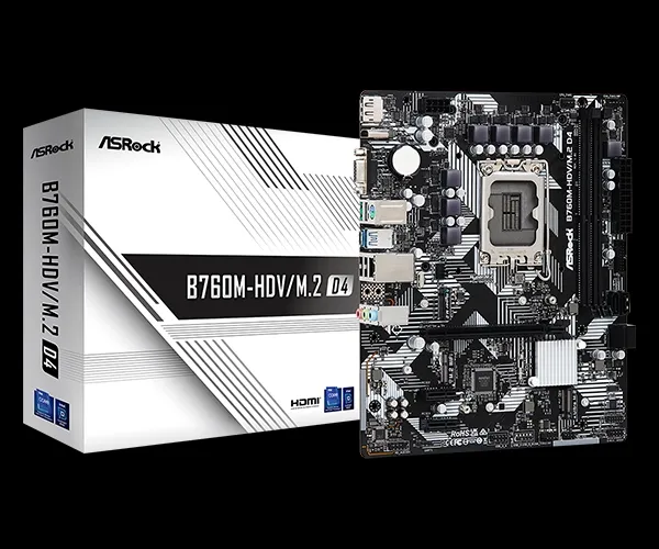 MB s1700 ASRock B760M-HDV/M.2 D4 90-MXBL40-A0UAYZ