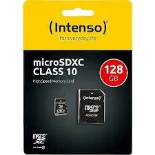 Micro SDXC Intenso 128GB Class10 3413491 + adapter
