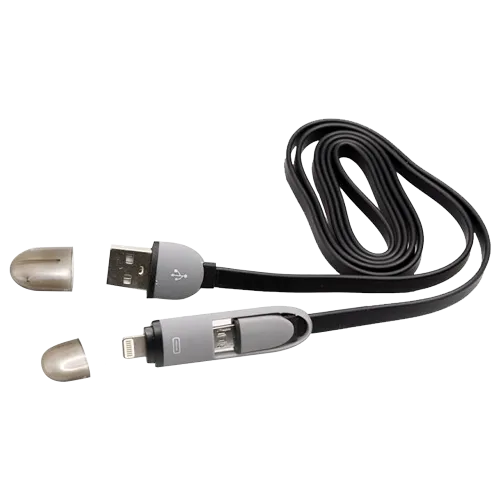 S-BOX Micro USB kabl + Lightning adapter 2in1  1.5m (Crna) - 839  USB 2.0 - do 480 Mbps USB-A Micro USB-B + Lightning Okrugli