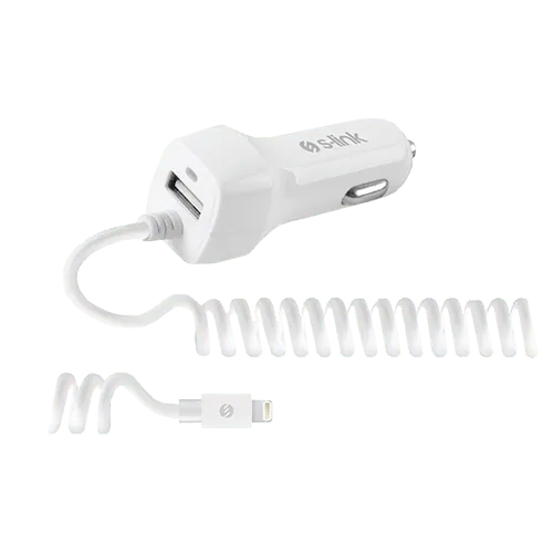 S-LINK Auto punjač C535 Micro USB (Bela)
