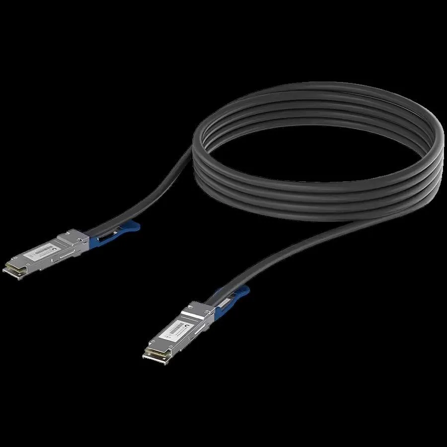 Ubiquiti UACC-DAC-QSFP28-0.5M QSFP28 direct attach cable with a 100 Gbps max data rate Compatible with QSFP28 and QSFP+ interfaces