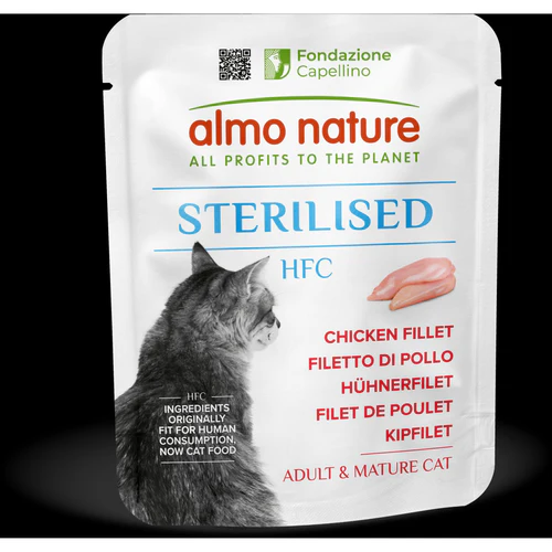 ALMO NATURE HFC Sterillised kesica za mačke s piletinom, 50g