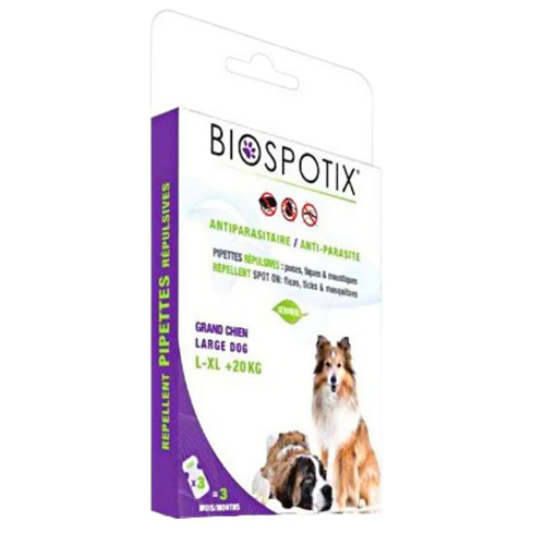 BIOSPOTIX Ampule SpotOn za pse antiparazitske, L/XL (preko 20kg) 3x3ml