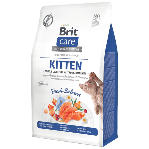 BRIT CARE KITTEN Gentle Digestion & Strong Immunity, bez žitarica