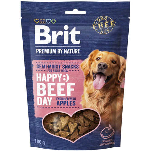 BRIT PREMIUM by Nature, poslastica za pse s govedinom i jabukama, 180g
