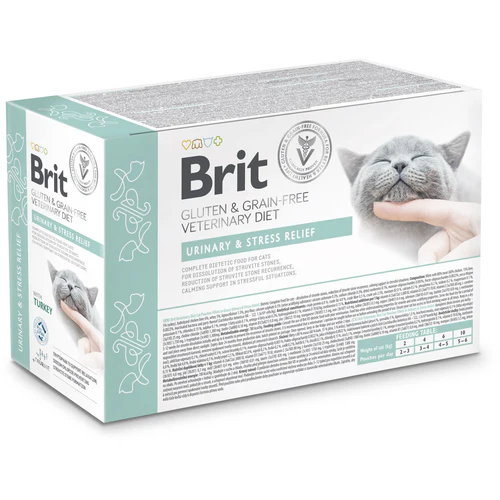 BRIT VD Cat Urinary&Stress, rastapanje struviita, bez žitarica, 12x85g