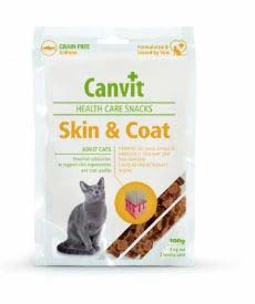 CANVIT Skin & Coat poslastica za mačke s Lososom, bez žitarica 100g