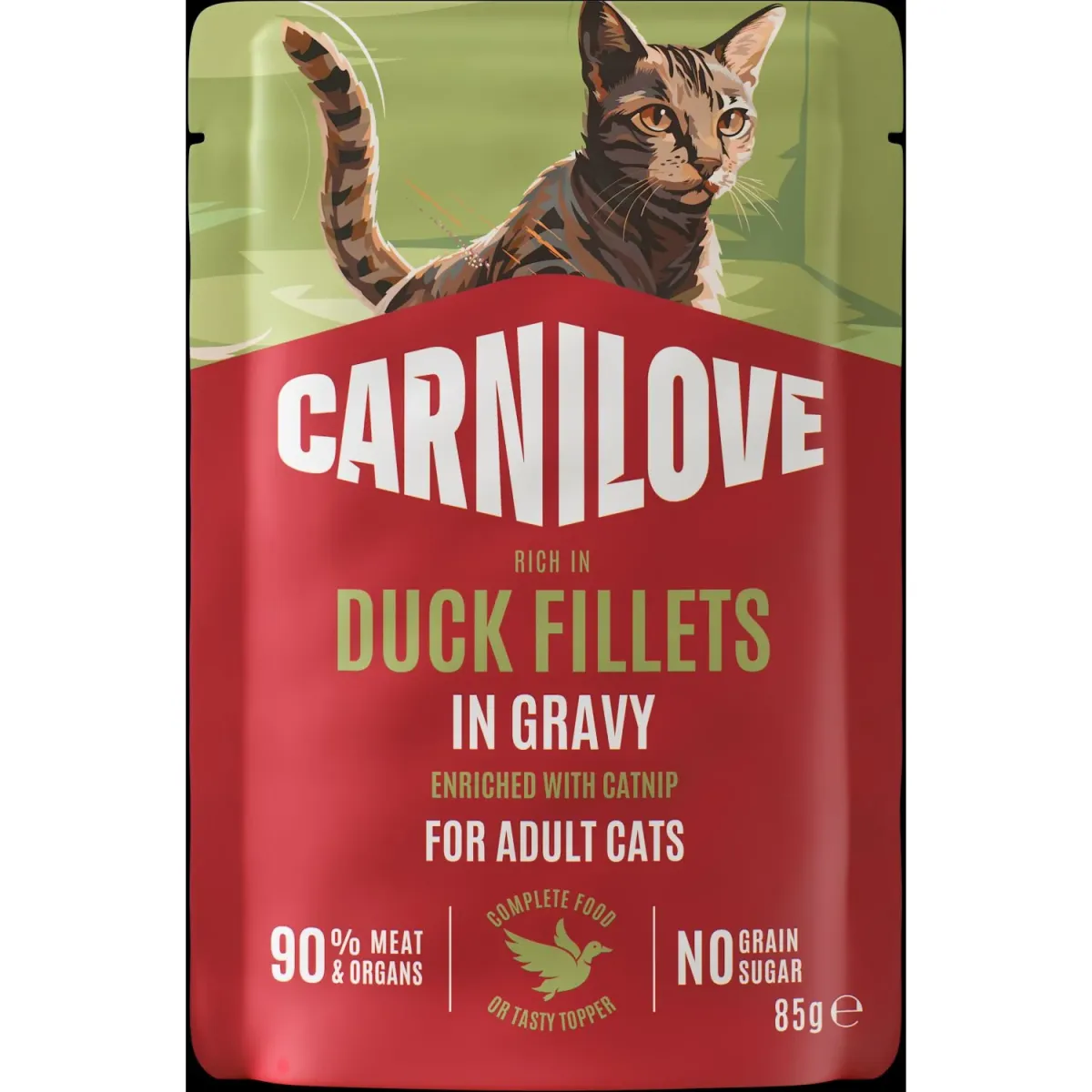 CARNILOVE mačke kesica GRAVY pačetina sa mačjom travom 85g