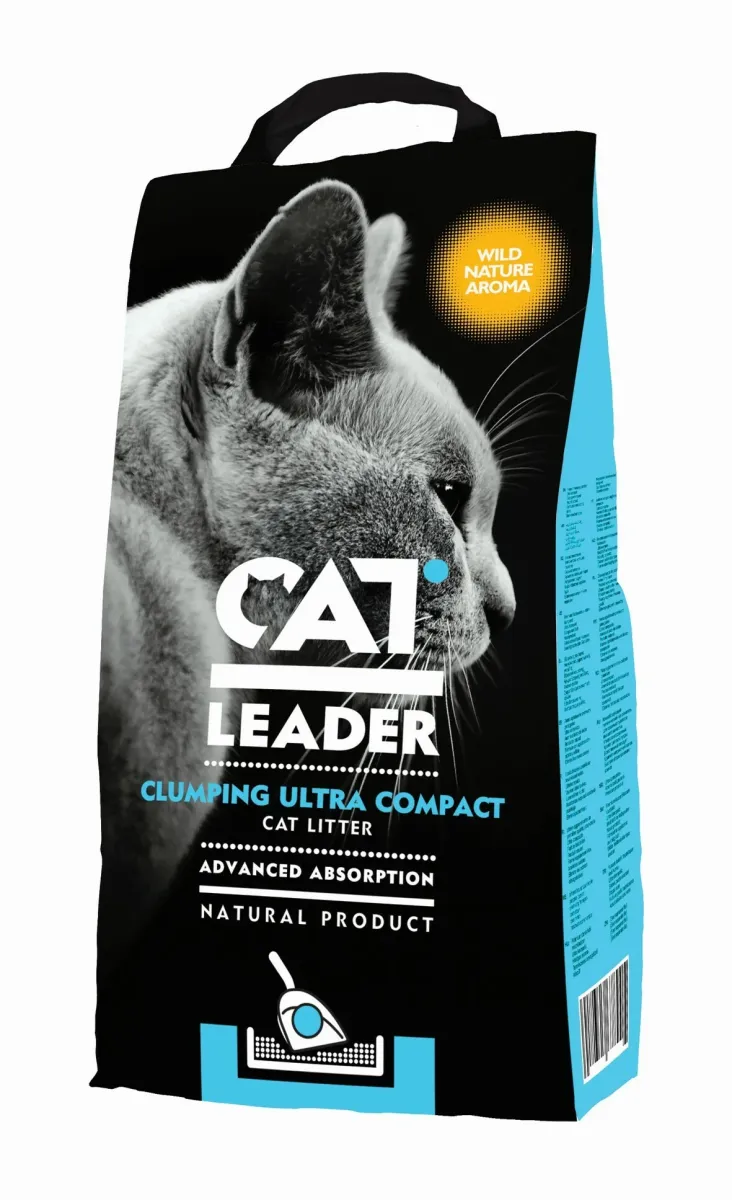 CAT LEADER Posip za mačke grudvajući Clumping Wild Nature Aroma, 5kg