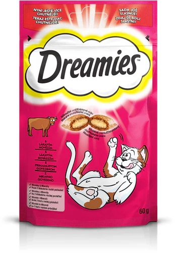 DREAMIES Poslastica za mačke s Govedinom, 60g