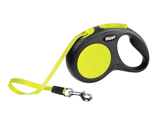 FLEXI Povodac za pse sa regulacijom New Classic Neon Reflect sa trakom