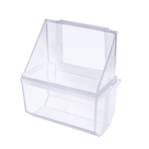 IMAC Hranilica za ptice Simply plastična, providna 6,7x6,7x7,7cm