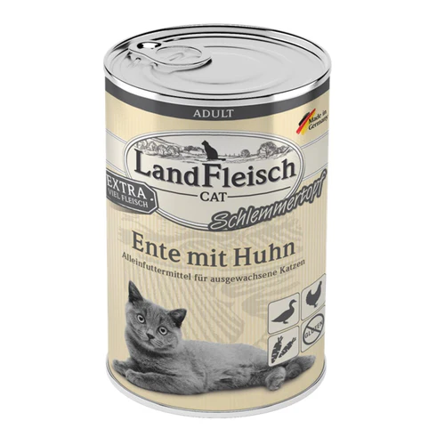 LANDFLEISCH Pačetina s piletinom u pašteti, za mačke, 400g