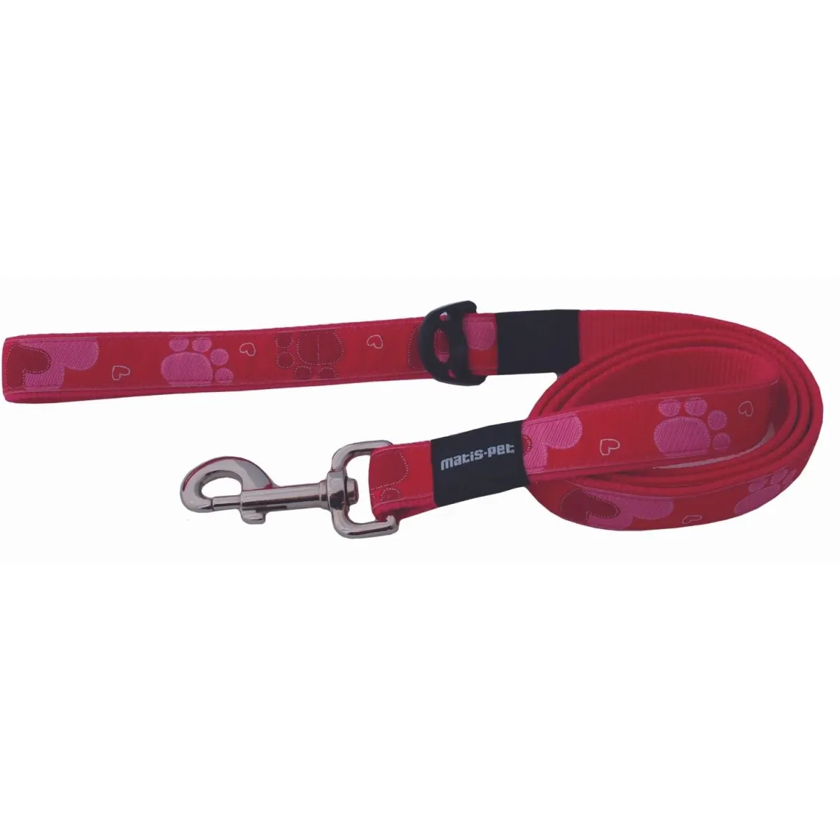 MATIS Povodac za pse MatisDesign Roze Srce 2cm/140cm