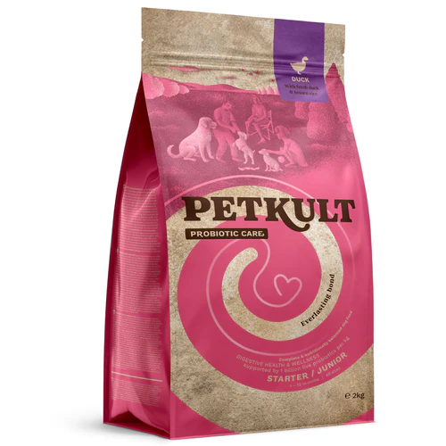 PETKULT Probiotics, pačetina s pirinčem, STARTER&JUNIOR