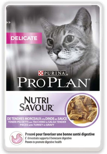 PRO PLAN Nutri Savour Cat Delicate Adult, s ćuretinom, 85g