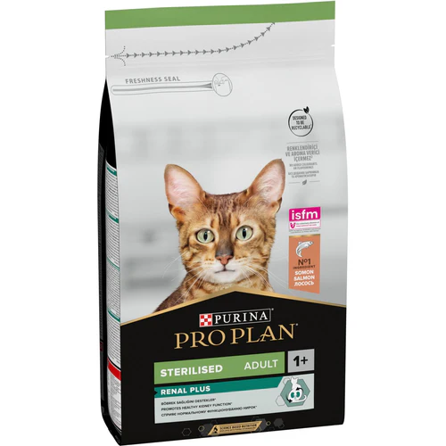 PRO PLAN OptiRenal Cat Sterilised Adult (1+) s lososom