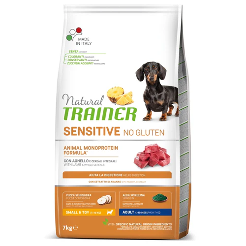 TRAINER Natural Sensitive NoGluten Small&Toy Jagnjetina, bez glutena
