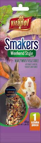VITAPOL Smakers Weekend Štapići za glodare Povrće 1kom, 45g