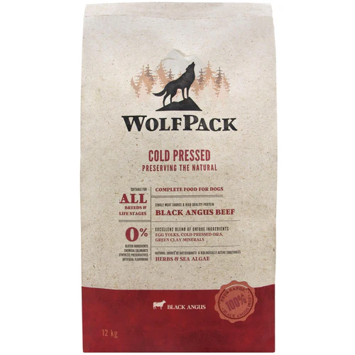 WOLFPACK Black Angus govedina, hladno presovana hrana za pse