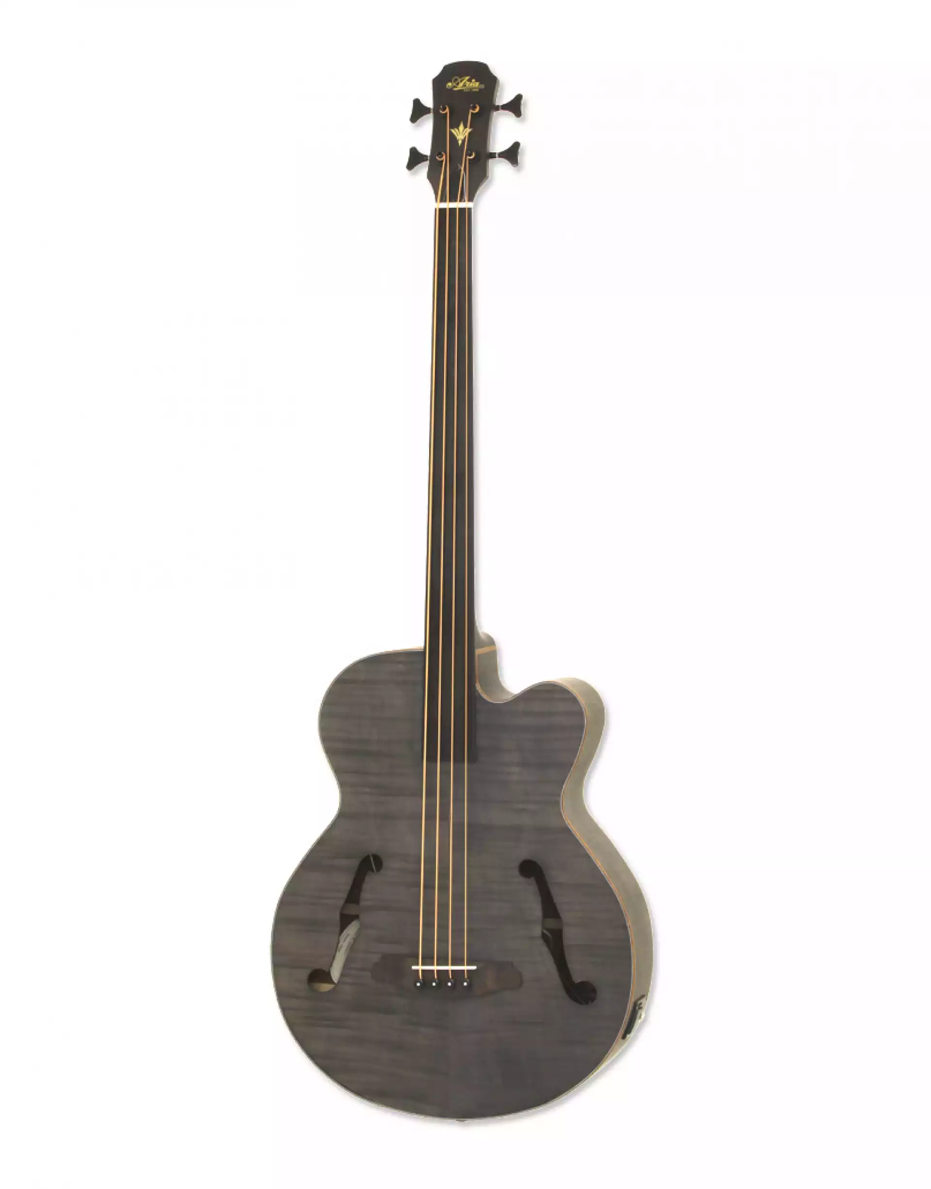 Aria FEB-F2/FL Stained Black - Fretless akustična bas gitara